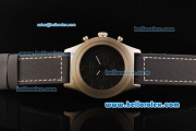 Panerai Radiomir Mare Nostrum Chronograph Quartz Movement Steel Case with Black Dial and Grey Strap