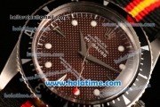 Rolex Milgauss Vintage 1950s Asia 2813 Automatic Steel Case with Brown Dial White Markers and Nylon Strap