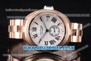 Cartier Cle de Cartier Asia ST16 Automatic Rose Gold Case with White Dial Rose Gold Bracelet and Roman Markers