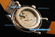 Patek Philippe Calatrava Automatic with Beige Dial and Black Leather Strap