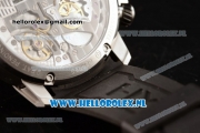 HYT H1 Titanium Clone HTY Cal.101 Manual Winding Steel Case with White Dial and Black Rubber Strap