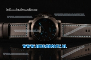 Panerai PAM00700 LAB-ID Luminor 1950 Carbontech 3 days Asia Automatic PVD Case with Black Dial and Black Leather Strap