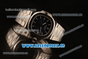 Patek Philippe Nautilus Jumbo Miyota 9015 Automatic Full Steel with Black DIal and Stick Markers - 1:1 Original