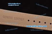 Patek Philippe Calatrava Swiss ETA 2824 Automatic Steel Case with Black Leather Strap White Dial