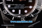 Rolex Sea-Dweller Clone Rolex 3135 Automatic Stainless Steel Case/Bracelet with Black Dial and Dot Markers (BP)