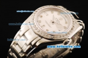 Rolex Day-Date Automatic Movement ETA Coating Case with Diamond Markers/Bezel and Steel Strap