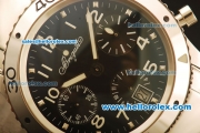 Breguet Aeronavale Type XX Swiss Valjoux 7750 Automatic Full Steel with Black Dial - 1:1 Original