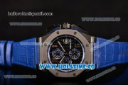 Audemars Piguet Royal Oak Offshore Chrono Miyota OS10 Quartz PVD Case with Steel Bezel Black Dial and Arabic Numeral Markers