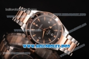 Omega Seamaster 300 Master Co-Axial Clone Omega 8500 Automatic Rose Gold/Steel Case with Black Dial and Stick Markers