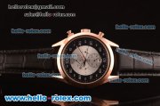 Tag Heuer Mikrograph Asia Automatic Rose Gold Case with Black/White Dial