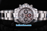 Rolex Daytona Chronograph Automatic with White Dial and Bezel,Roman Marking