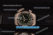 Hublot King Power Oceanographic Diver 4000 Swiss ETA 2892 Automatic Titanium Case with Black Dial and Black Rubber Strap