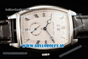 Breguet Heritage Asia Automatic Steel Case White Dial With Roman Numeral Markers Black Leather Strap