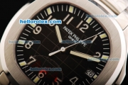 Patek Philippe Aquanaut Swiss ETA 2824 Automatic Movement Full Steel with Black Dial and White Arabic Numerals