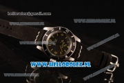 Rolex Submariner Vintage Asia 2813 Automatic Steel Case with Arabic Numeral/Stick Markers Black Dial and Black Nylon Strap