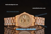 Rolex Day-Date Oyster Perpetual ETA Case Full Gold and Diamond with Diamond Dial