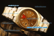 Rolex Datejust II Swiss ETA 2836 Automatic Full Steel with Yellow Gold Bezel and Gold Dial-Stick Markers