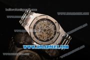 Audemars Piguet Royal Oak 41MM Asia Automatic Steel Case/Bracelet with Skeleton Dial and White Dot Markers