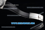 Rolex Daytona Chrono Clone Rolex 4130 Automatic Steel Case with Grey Dial Ceramic Bezel and Black Rubber Strap (EF)