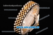 Rolex Datejust Asia Automatic Yellow Gold/Steel Case with Diamonds Bezel Rose Red Dial and Diamonds Markers (BP)