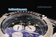 Breitling Super Avenger Working Chronograph Quartz Movement with Black Dial