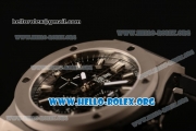 Hublot Big Bang Chronograph Swiss Valjoux 7750 Automatic Steel Case with Carbon Fiber Dial and Black Rubber Strap (YF)