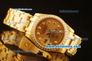 Rolex Day-Date Automatic Full Gold with Diamond Bezel-Golden Dial