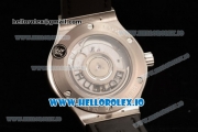 Hublot Classic Fusion Japanese Miyota 9015 Automatic Movement Steel Black Dial and Stick Markers Leather Strap (JF)