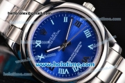 Rolex Datejust II Asia 2813 Automatic Full Steel with Blue Dial and Roman Numeral Markers