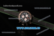 Breitling Avenger Skyland Chrono Swiss Quartz PVD Case with Black Dial and Green/Black Nylon Strap