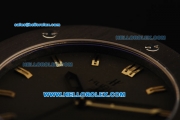 Hublot Classic Fusion Swiss ETA 2824 Automatic Movement PVD Case with Black Bezel and Black Rubber Strap