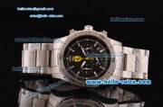 Ferrari Chronograph Miyota OS20 Quartz Full Steel with White Markers and Black Dial