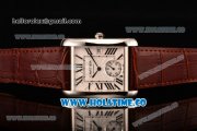 Cartier Tank MC Swiss ETA 2824 Automatic Steel Case with White Dial and Black Roman Numeral Markers