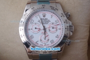 Rolex Daytona Oyster Perpetual Automatic with White Dial and Silver Number Marking-Graduated White Bezel