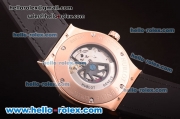 Hublot Classic Fusion Automatic Rose Gold Case with Grey Dial and Grey Leather Strap-ETA Coating