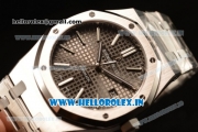 Audemars Piguet Royal Oak 41 MM Clone AP Calibre 3120 Automatic Steel Case Grey Dial With Stick Markers Steel Bracelet( JH)