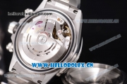 Rolex Daytona Chronograph Clone Rolex 4130 Automatic Stainless Steel Case/Bracelet with White Dial and Stick Markers (EF)