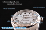 Rolex Datejust Automatic Movement Full Steel with ETA Coating Case and White Dial
