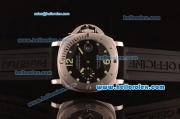 Panerai Luminor Submersible Pam 199 Upgraded Regatta Chronograph Automatic with Black Dial and White Bezel