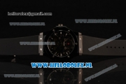 Hublot Classic Fusion Skeleton Tourbillon PVD Case Asia Auto with Skeleton Dial and Black Leather Strap