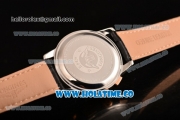 Longines Master Complications Miyota OS10 Quartz Steel Case with Rose Gold Bezel and Black Dial - Stick Markers