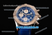 Breitling Avenger Seawolf Miyota Quartz Steel Case with Blue Dial and White Arabic Numeral Markers