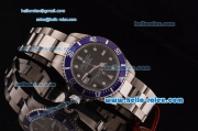 Rolex Submariner Swiss ETA 2836 Automatic Steel Case with Black Dial White Markers and Stainless Steel Strap