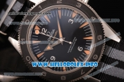 Omega Seamaster 300 Master Co-Axial Asia Automatic Steel Case with Black Dial Black&Gray Rubber Strap and Stick Markers