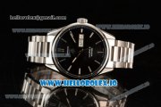 Tag Heuer Carrera Calibre 5 Swiss ETA 2824 Automatic Steel Case Black Dial With Stick Markers Steel Bracelet