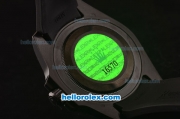 Rolex Explorer II Asia 2813 Automatic PVD Case Black Dial and Black Rubber Strap - ETA Coating