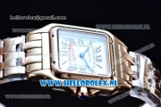 Cartier Santos 100 Japanese Miyota Quartz Rose Gold Case with White Dial Roman Numberal Markers and Rose Gold Bracelet