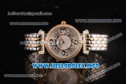 Chopard Imperiale Miyota Quartz Steel Case with Diamonds Bezel Silver Dial and Two Tone Bracelet Chopard Imperiale Miyota Quartz Steel Case with Diamonds Bezel Silver Dial and Two Tone Bracelet