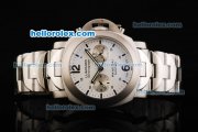 Panerai Luminor PAM 253 Automatic Movement Full Steel with White Dial and Black Stick Markers Panerai Luminor PAM 253 Automatic Movement Full Steel with White Dial and Black Stick Markers