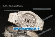 Rolex Day Date II Steel Case With All Diamond Roman ETA 2836 Auto Best Edition